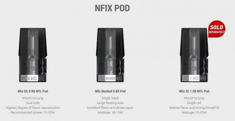 Smok Nfix Replacement Pods