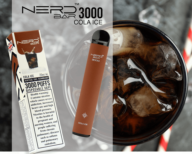 Cola Ice by Nerd Bar 3000 Vape Dubai
