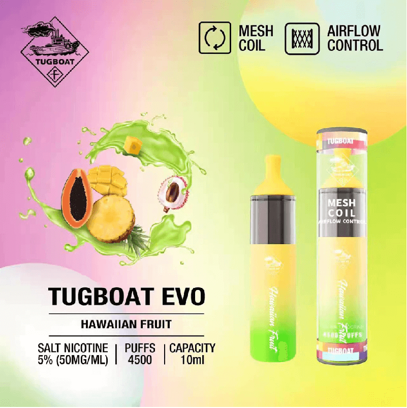 Hawaiian Fruit by Tugboat Evo 4500 Vape Dubai