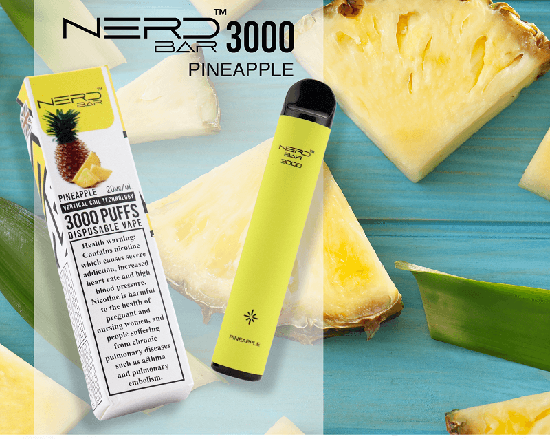 Pineapple by Nerd Bar 3000 Vape Dubai
