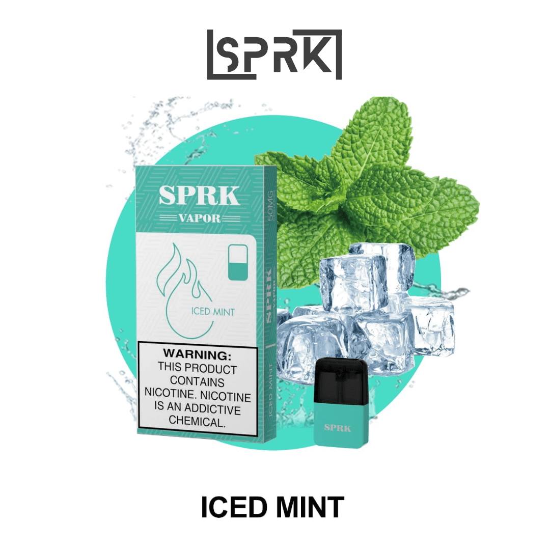 Iced Mint by SPRK V4 Pods - Vape Monkey Dubai - UAE's Best Vape Shop