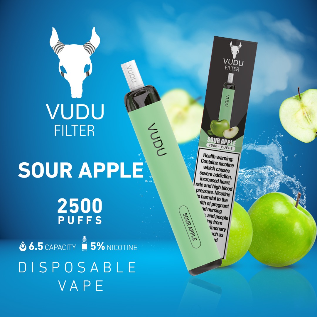 Sour Apple 2500 by Vudu Vape Dubai