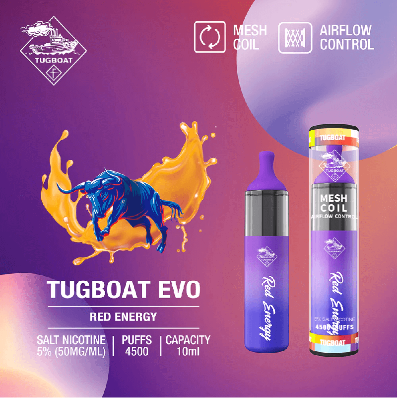 Red Energy by Tugboat Evo 4500 Vape Dubai